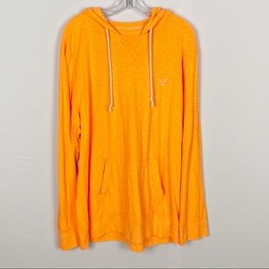 American eagle neon orange long sleeve